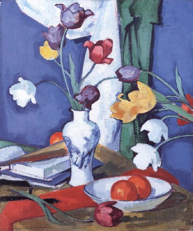 Samuel John Peploe Tulips and Fruit oil painting picture